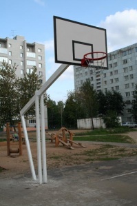 Стойка баскетбольная стационарная вынос 2,25м