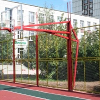 Стойка баскетбольная стационарная вынос 2,65м